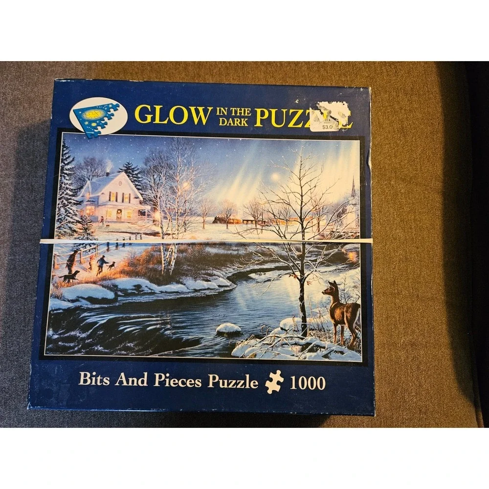 Bits and Pieces Glow In The Dark All Is Bright 1000 Piece‎ Puzzle